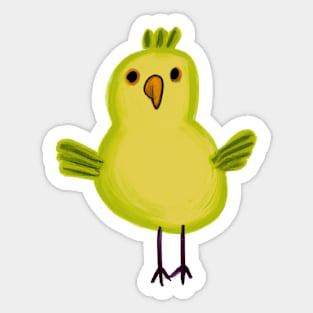 Cute Bird Drawing Sticker